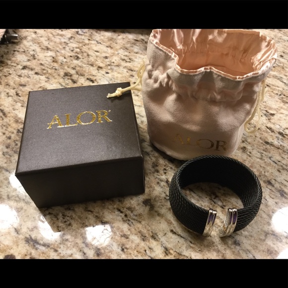 HP! 🎉ALOR Cable Bracelet Bangle Cuff 18K - Picture 4 of 9
